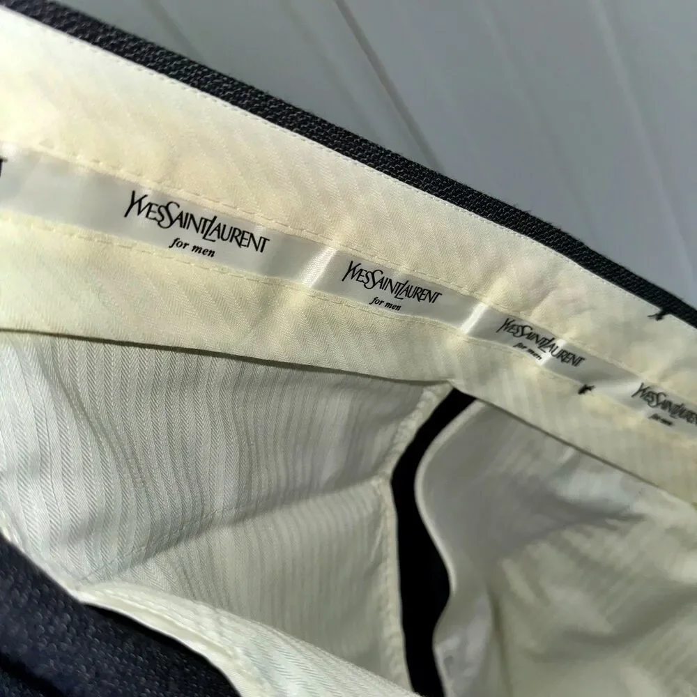 Yves Saint Laurent Italian-made Worsted Wool Grey Suit for Dillards Tailored